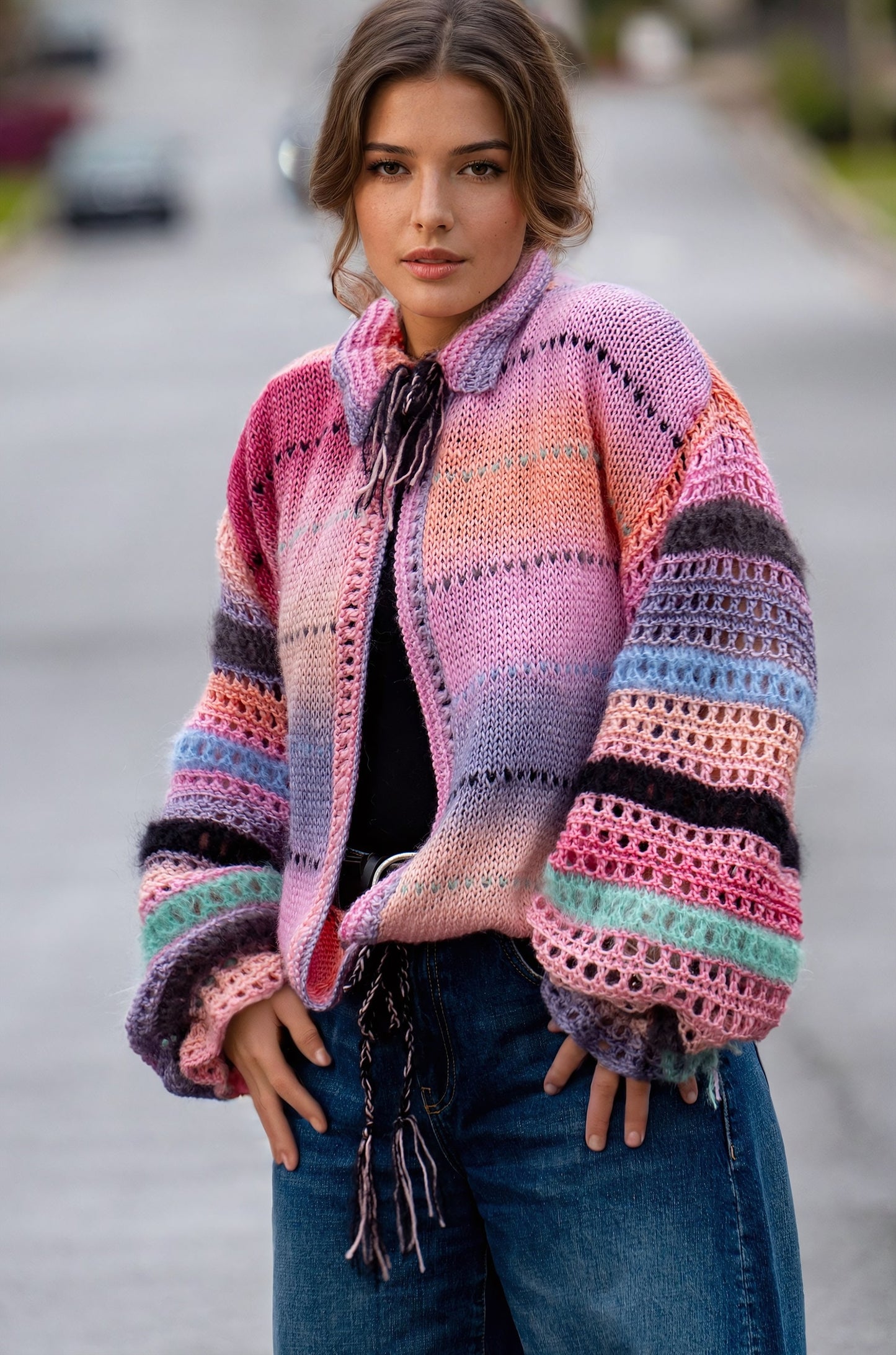 Pink Symphony cardigan