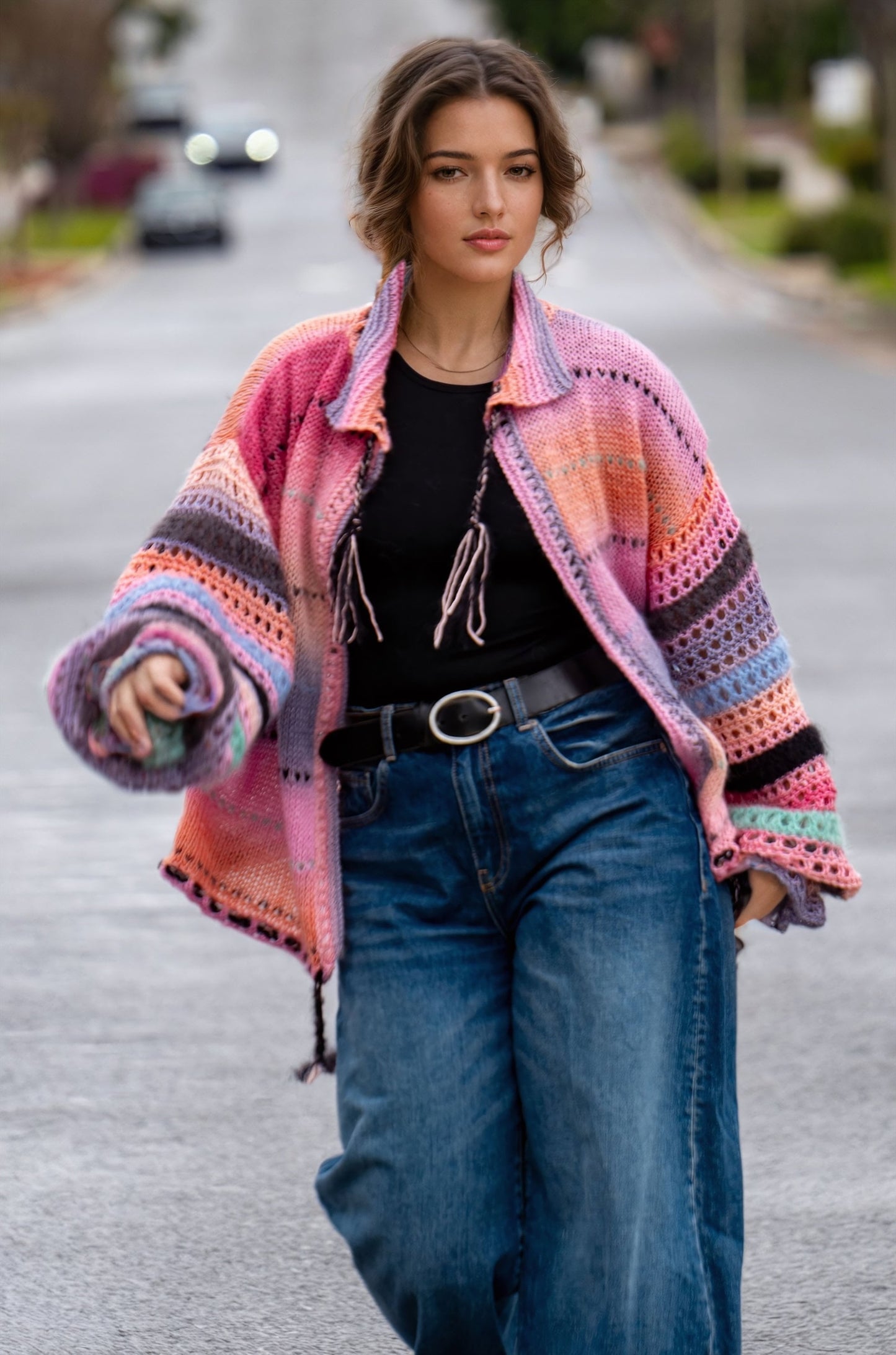 Pink Symphony cardigan