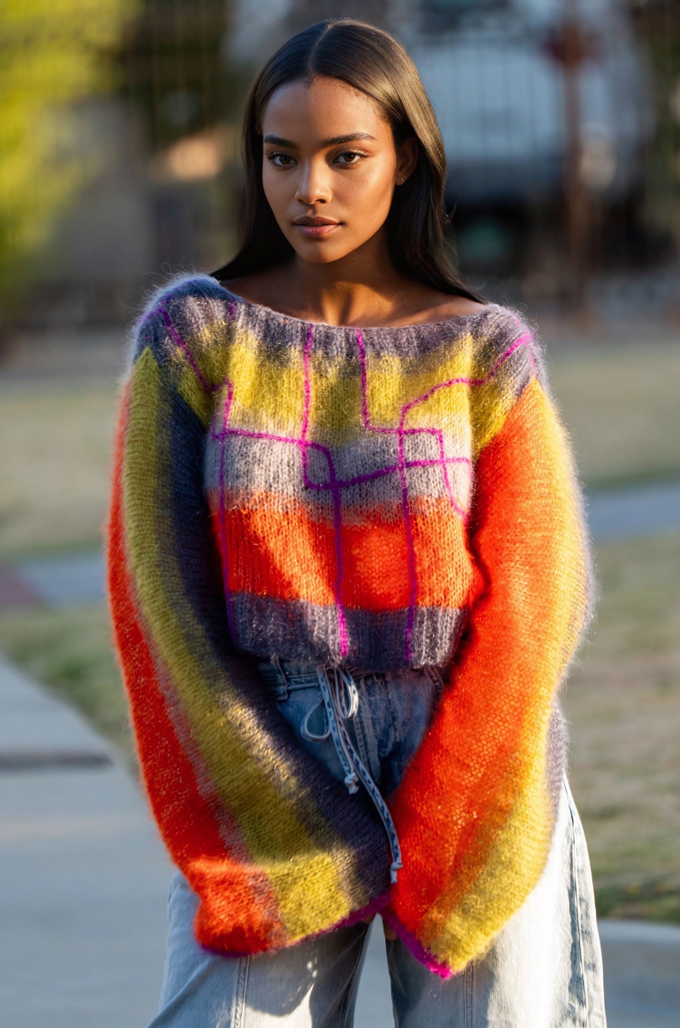 Interconnected sweater