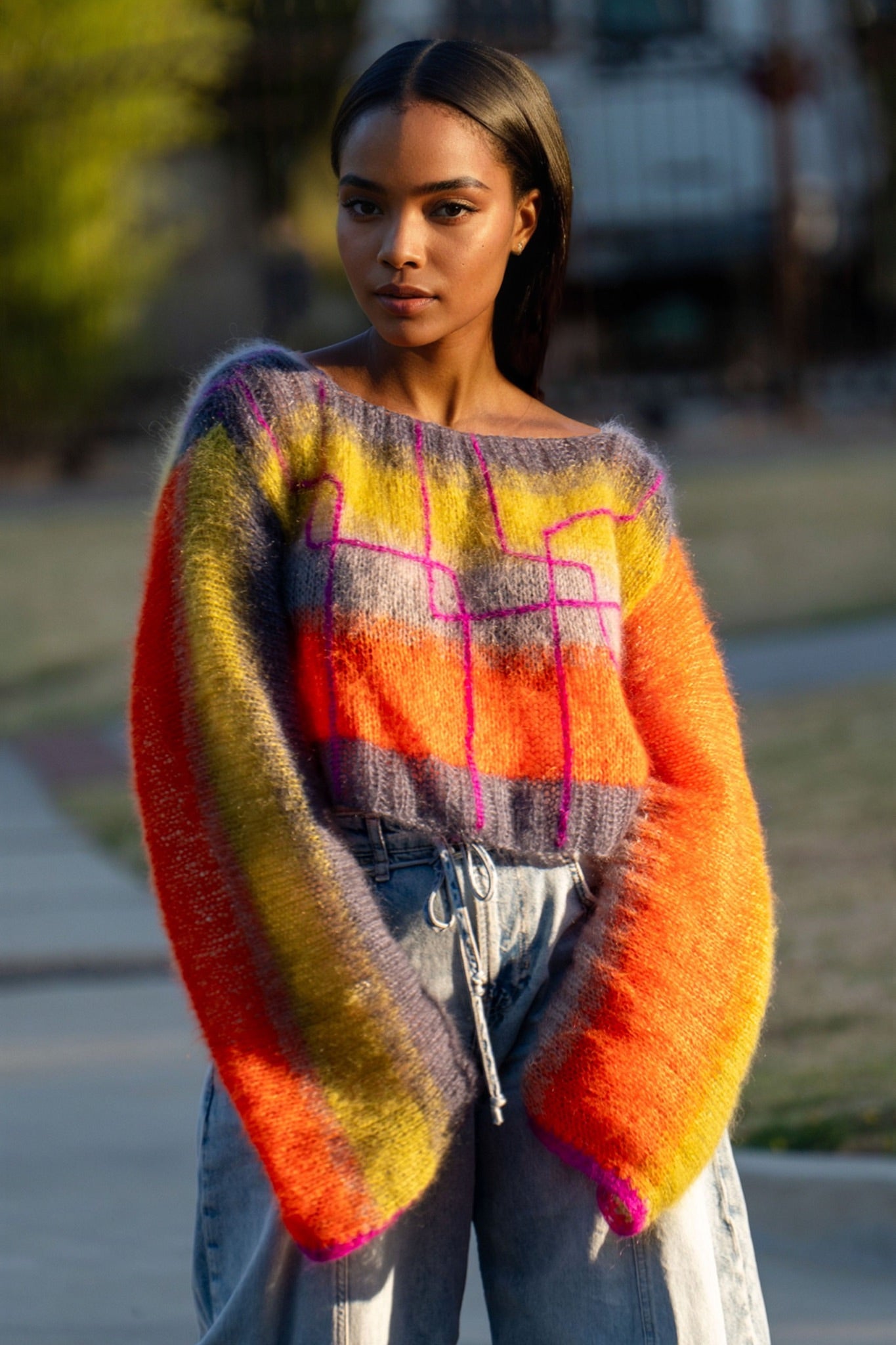 Interconnected sweater