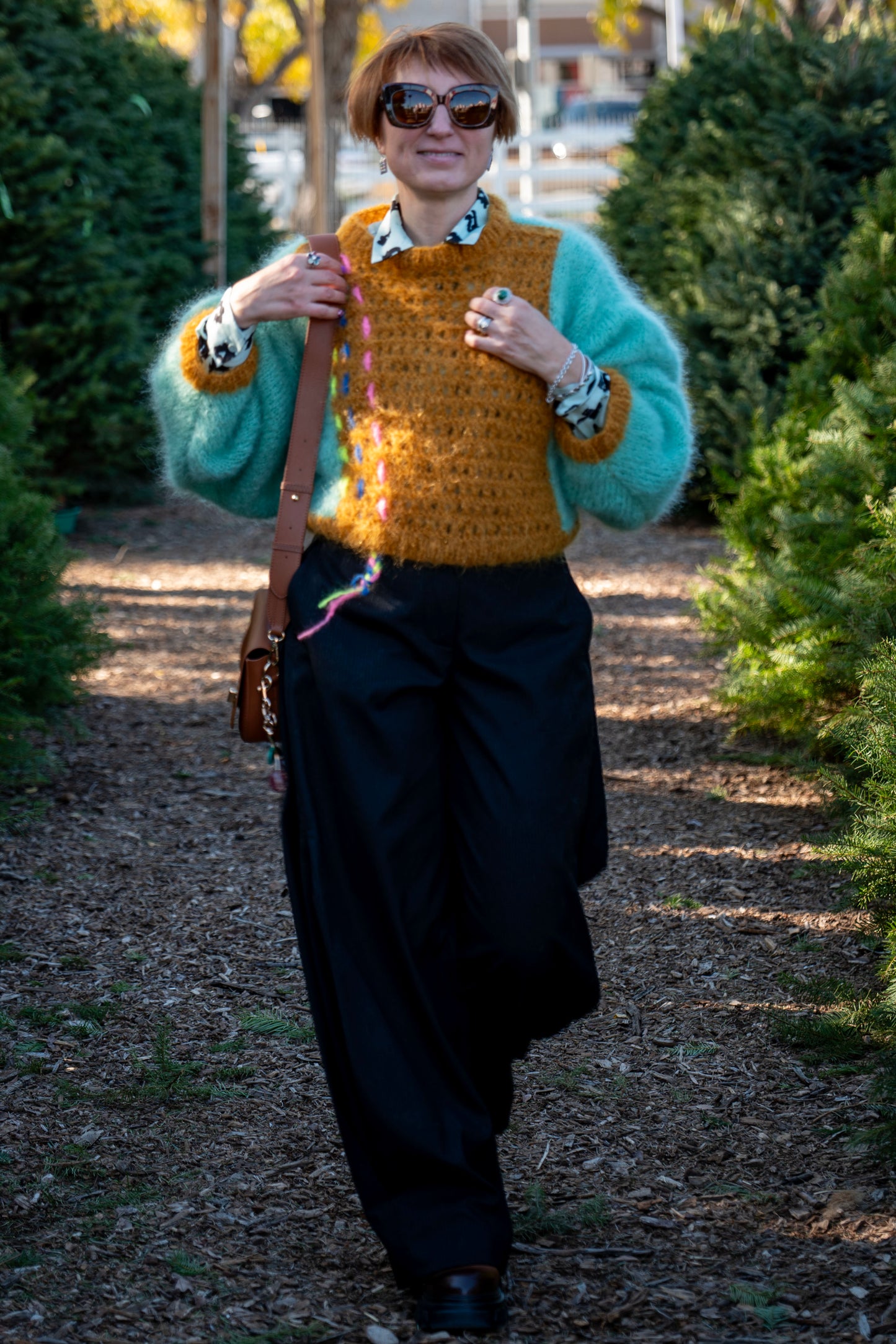 Mint & cinnamon sweater