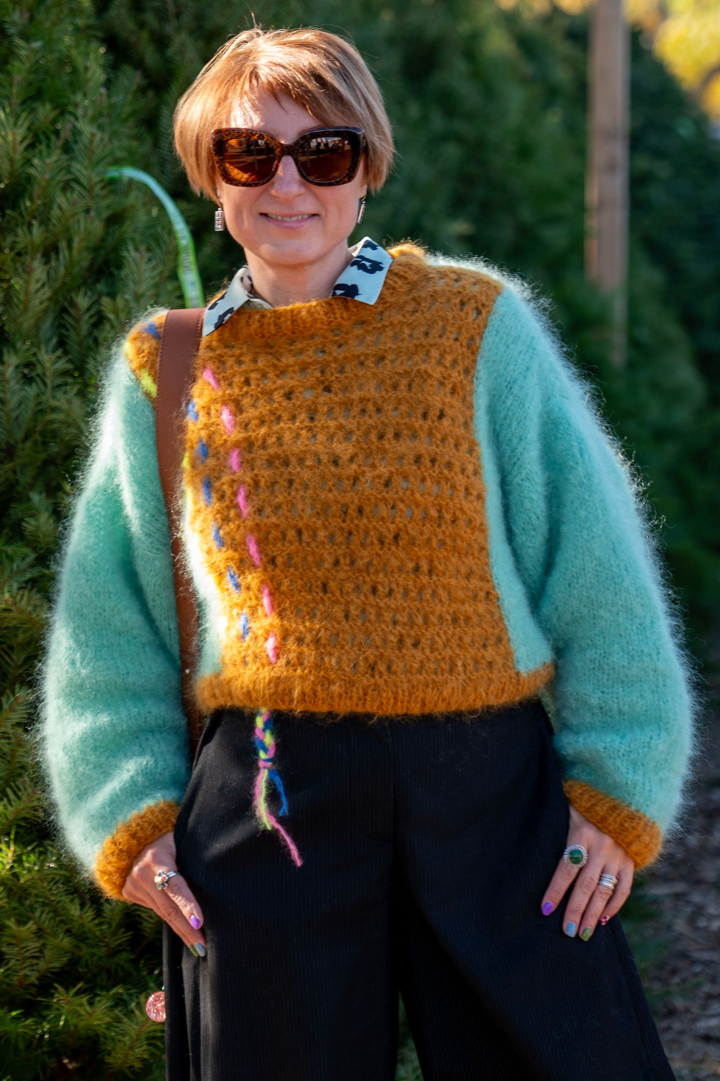 Mint & cinnamon sweater