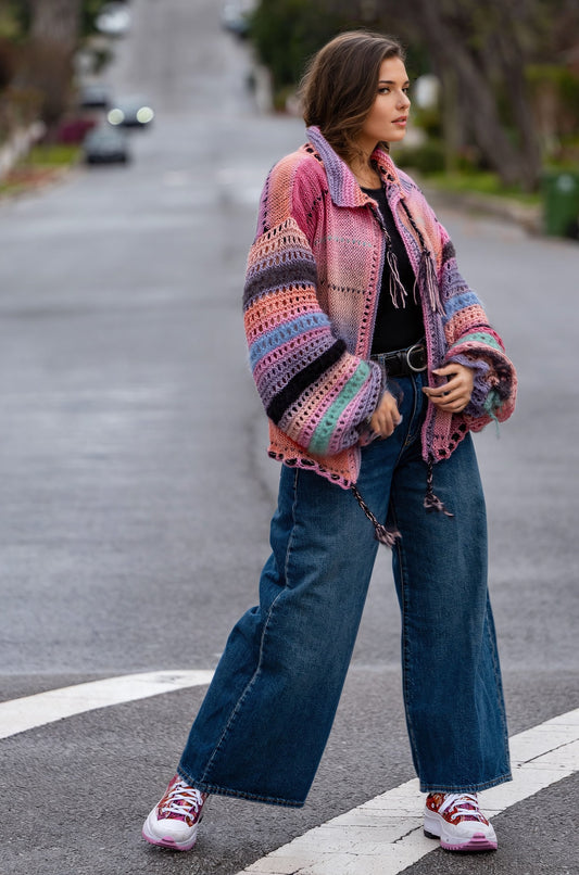 Pink Symphony cardigan